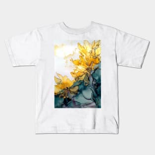 Spring Time - Abstract Alcohol Ink Art Kids T-Shirt